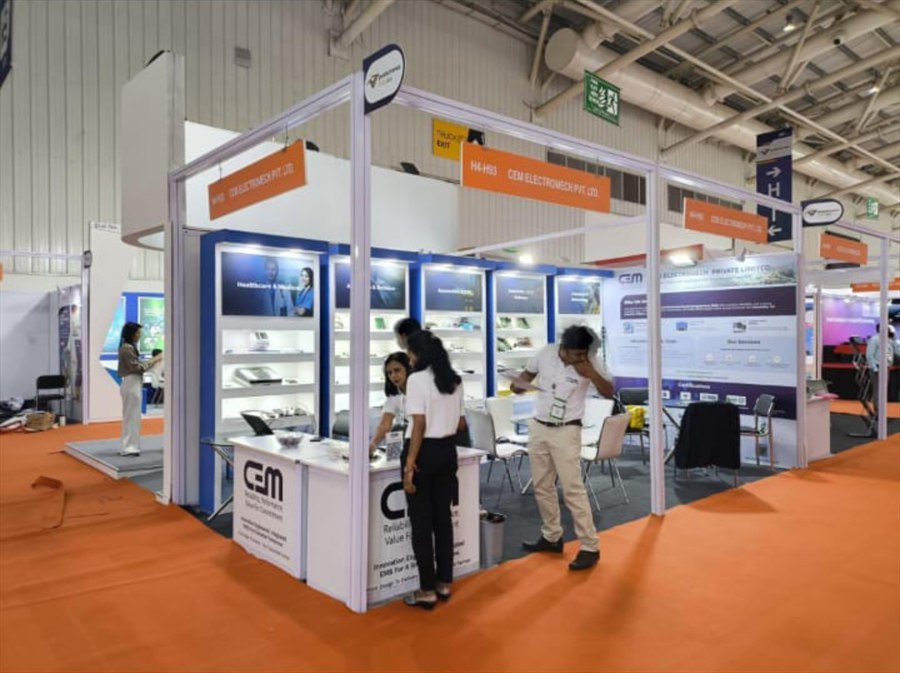 Productronica India 2025 – BIEC Bengaluru (View 1) - Sterling Designs